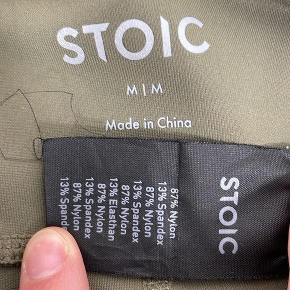 Stoic Leggings Women's M Medium Green Athletic Ankle - Picture 8 of 11